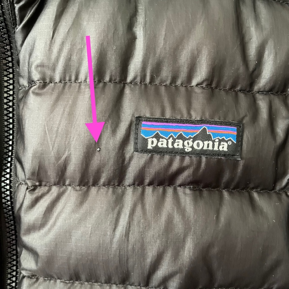 ❌Sold❌ Patagonia Down Sweater Jacket Black - Men's size XL Lightweight puffer - Picture 11 of 13